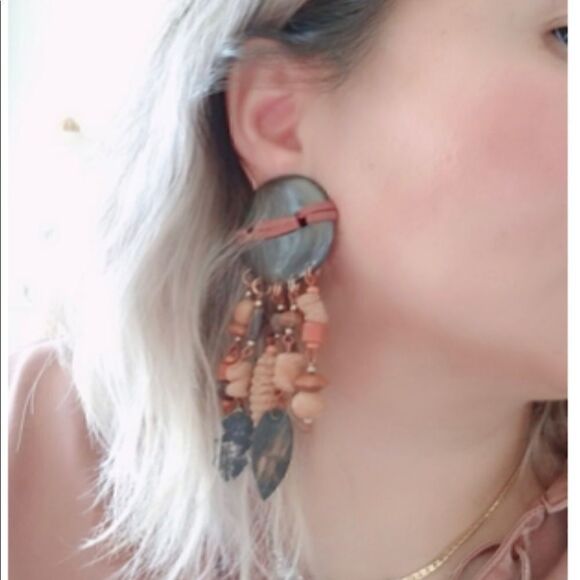 Earrings boohoo terracotta south west - Picture 2 of 11